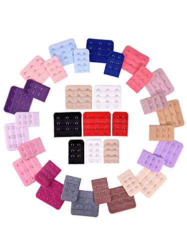Product Cover eBoot 36 Pieces Bra Extenders Brassiere Extension Hooks, 2 and 3 Hooks, 18 Color