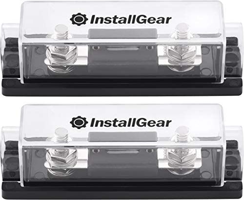 Product Cover InstallGear 0/2/4 Gauge Ga ANL Fuse Holder + 300 Amp ANL Fuses (2 Pack)