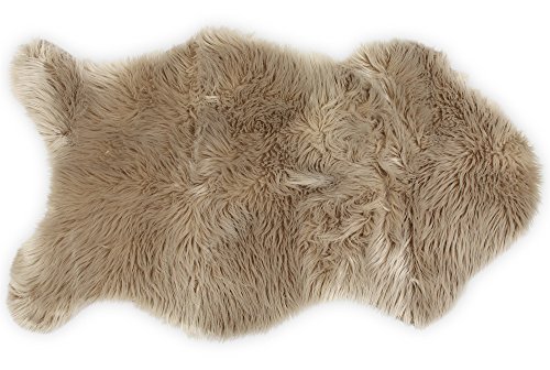 Product Cover Nouvelle Legende Faux Fur Sheepskin Premium Rug Single (23 in. X 40 in.) Tan