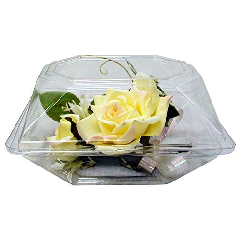 Product Cover Boutonniere Flower Box Clear Prom Wedding Corsage Craft Container w/ eBook (4.5