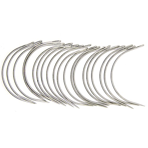 Product Cover WIWAPLEX 20-70 Pieces Wig Making Pins Needles Set, Wig T Pins and C Curved Needles Hair Weave Needles for Wig Making, Blocking Knitting, Modelling and Crafts (20Pcs)