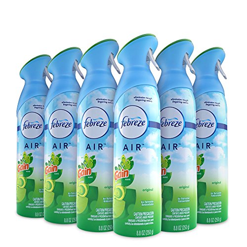 Product Cover Febreze Air Freshener and Odor Spray, Gain Original Scent, 8.8 Oz, 6 Pack