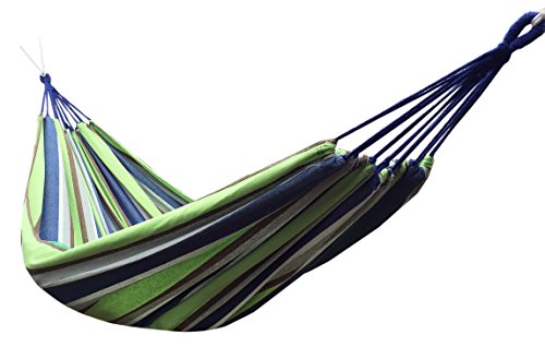 Product Cover Honesh Outdoor Leisure Double 2 Person Cotton Hammocks 450lbs Ultralight Camping Hammock