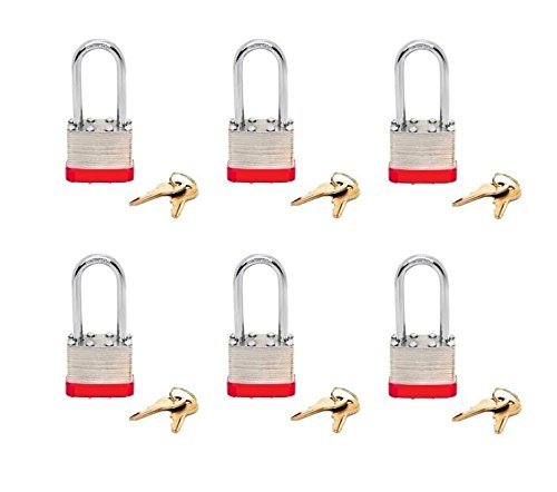Product Cover Beisen Hardware (TM) Padlock BOX of 6!!! Long Shackle (1 7/8