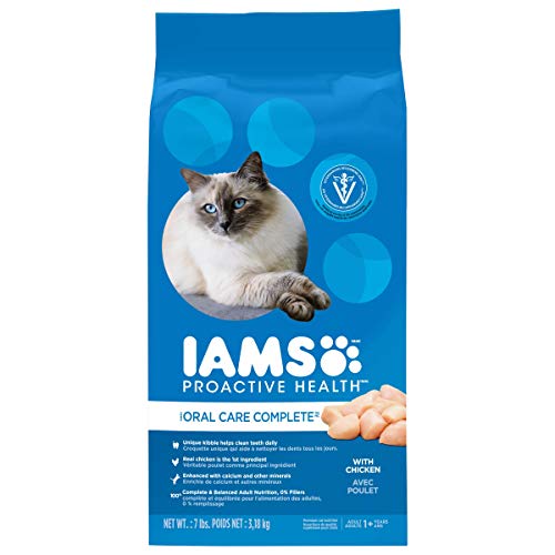 Product Cover Iams Proactive Health Adult Cat Oral Care Chicken Dry Cat Food 7 Pounds