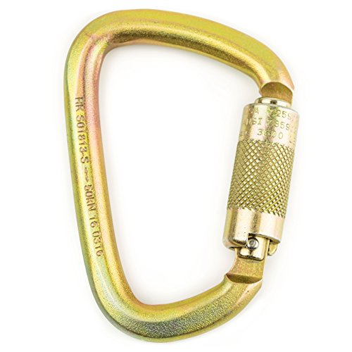 Product Cover Spidergard S01813-S Steel Carabiner  50kn (11,200 lb) Rated,  Twist Auto Lock, ANSI Certified