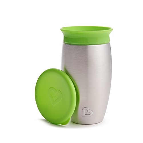 Product Cover Munchkin Miracle Stainless Steel 360 Sippy Cup, Green, 10 Ounce