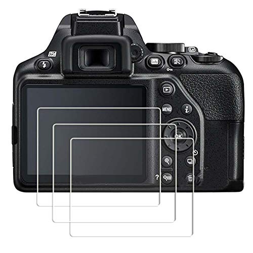 Product Cover PCTC Tempered Glass Film Compatible for Nikon D3500 D3400 D3100 D3200 D3300 DSLR Camera(3 Packs)