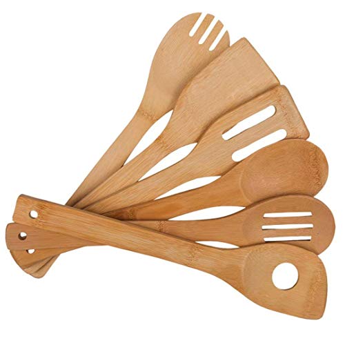 Product Cover Artmeer Bamboo Utensil Set,Wooden Cooking Spoons and Spatulas,Kitchen Tools,Perfect for Nonstick Pan and Cookware