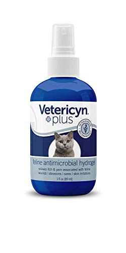 Product Cover Vetericyn Plus Feline Antimicrobial Hydrogel. Promotes Healing for Wounds, Post-Surgery Sutures, Rashes and Irritation. Alleviate Dry or Itchy Skin. Safe for Cats of All Ages. (3 oz / 88 mL)