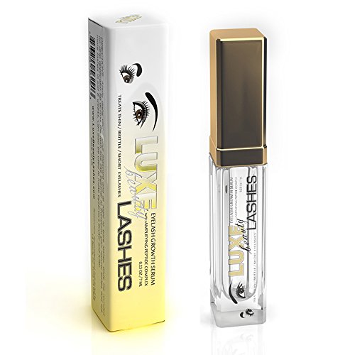 Product Cover Luxe Beauty Lashes Eyelash Growth Serum - Longer, Fuller, Lush Lashes and Eyebrows -  all Natural Lash and Thicker Eyelashes and Fuller Eyebrows - 0.23 ounce