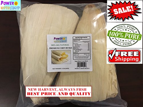 Product Cover 1 LB (16OZ) Corn Husks for Tamales Wrappers ,Super Fresh,ALL NATURAL PREMIUM