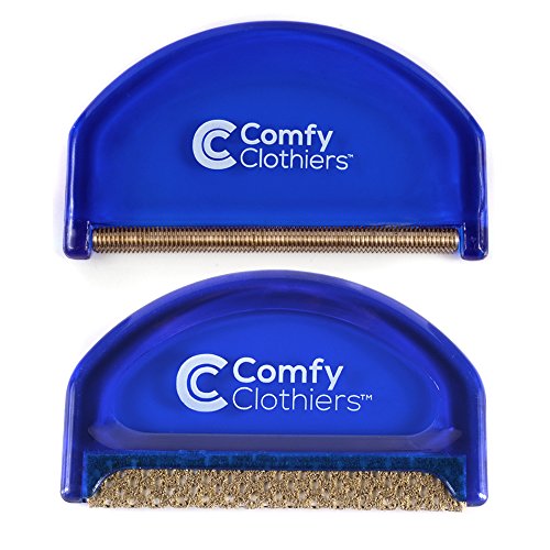 Product Cover Comfy Clothiers Sweater Shaver & Cashmere Comb Combo Pack - Fabric Shaver Removes Pills, Fuzz and Lint from Garments