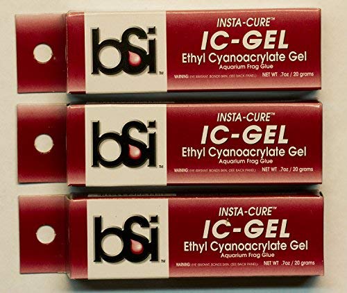 Product Cover 3 Pack IC-Gel Insta Cure Cyanoacrylate Gel Coral Glue .7oz / 20 g