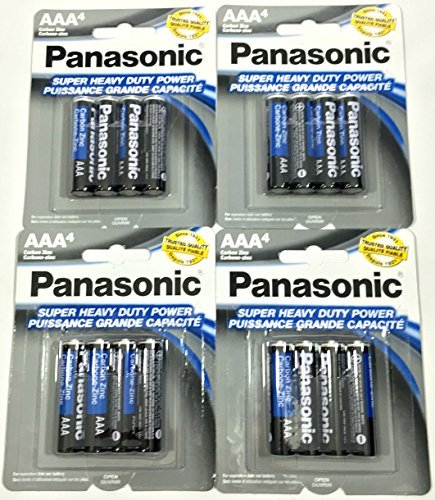 Product Cover 16pc Panasonic AAA Batteries Super Heavy Duty Power Carbon Zinc Triple A Battery 1.5v