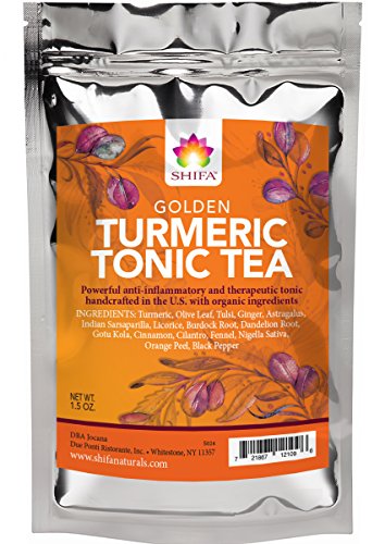 Product Cover Shifa Golden Turmeric Tonic Tea: Anti-inflammatory and Therapeutic Tonic with Herbs, Phytonutrients and Antioxidants (1.5 oz.)