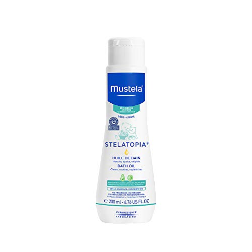 Product Cover Mustela Stelatopia Baby Bath Oil, New Packaging, 6.76 Fl Oz