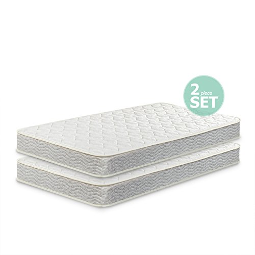 Product Cover Zinus 6 Inch Spring Twin Mattress 2 pack, Perfect for Bunk Beds / Trundle Beds / Day Beds (Set of 2)