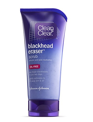 Product Cover Clean & Clear Blackhead Eraser Facial Scrub with 2% Salicylic Acid Acne Medication, Oil-Free Daily Facial Scrub for Acne-Prone Skin Care, 5 oz (Pack of 3)