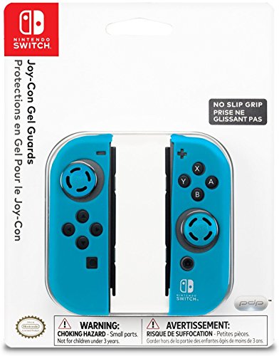 Product Cover Nintendo Switch Comfort Grip Joy Con Blue Gel Guards by PDP