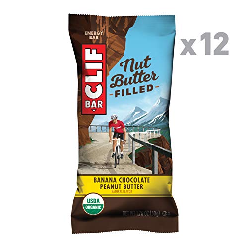 Product Cover CLIF Nut Butter Filled - Organic Snack Bars - Banana Chocolate Peanut Butter - (1.76 Ounce Protein Snack Bars, 12 Count)