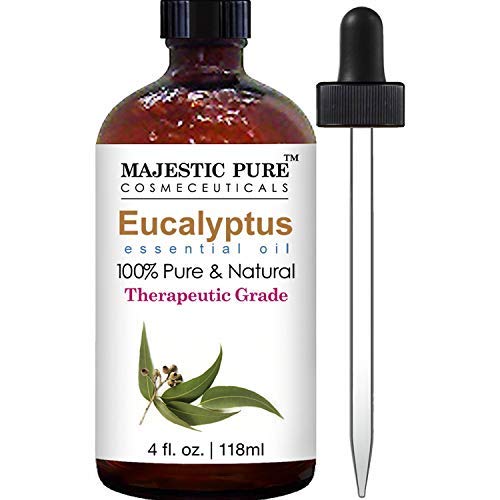 Product Cover Majestic Pure Eucalyptus Essential Oil, Pure and Natural with Therapeutic Grade, Premium Quality Eucalyptus Oil, 4 Ounces