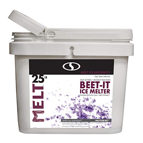 Product Cover Snow Joe AZ-25-IB-BKT Melt-2-Go Natural Beet Juice Extract + CMA Enriched Ice Melter, 25 lb