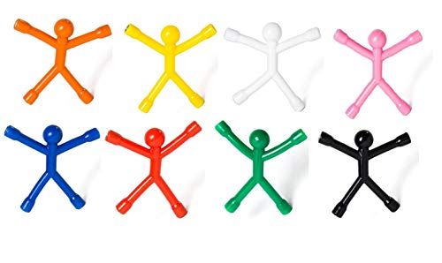 Product Cover MagMen Magnets {10 Pack} All in one Fun Flexible Magnetic Men Refrigerator Magnets, Key Holder, Locker Decoration, Fidget, Filling Cabinet, Work Space Decoration. Only Your Imagination Needed.