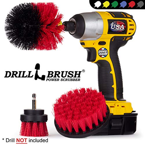 Product Cover Drill Power Heavy Duty Stiff Bristle Scrub Brush Cleaning Kit