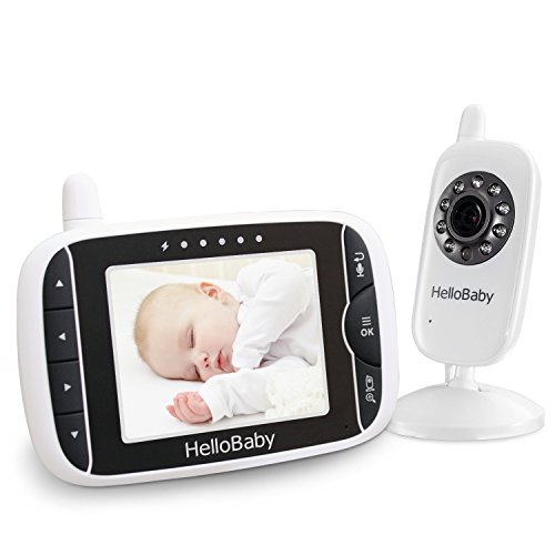 Product Cover HelloBaby 3.2 Inch Video Baby Monitor with Night Vision & Temperature Sensor, Two Way Talkback System
