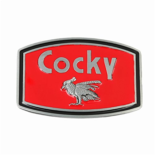 Product Cover MASOP Rectangle Casual Animal Mens Cocky Rooster Belt Buckles Metal Cowboy
