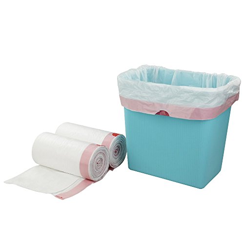 Product Cover Doryh 2.5 Gallon White Drawstring Trash Bags, 2 Rolls/120 Counts