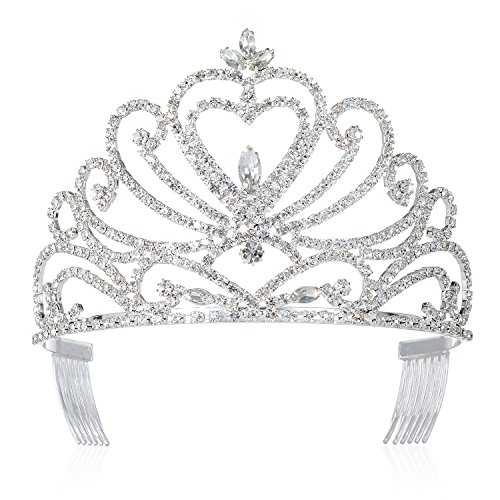 Product Cover DcZeRong Tiara Crown Queen Crowns Prom Tiara Wedding Tiaras Prom Crowns Women Tiaras Bridal Tiaras