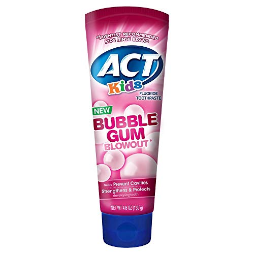 Product Cover ACT Kids Bubblegum Blowout Toothpaste 4.6 ounce (Pack of 3)
