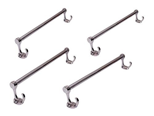 Product Cover ethnic stainless steel towel holder hook rods set of 4
