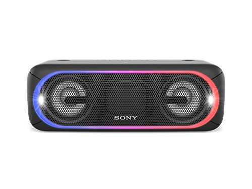 Product Cover Sony XB40 Portable Wireless Speaker with Bluetooth and Speaker Lights, Black