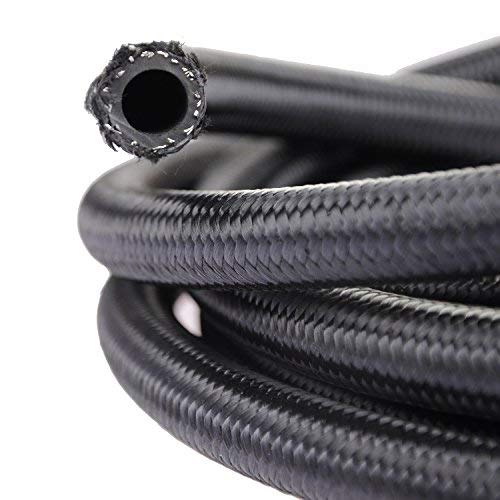 Product Cover theBlueStone -4AN -6AN -8AN -10AN Braided Fuel Line Hose 10FT -10AN Nylon Braided for 5/8