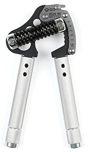 Product Cover GD Iron Grip EXT 90 Hand Strengthener (Adjustable Hand Grip : 55 to 198lb) Hand Grip Hand Gripper Adjustable Hand Strengthener Wrist Strengthener Hand Workout
