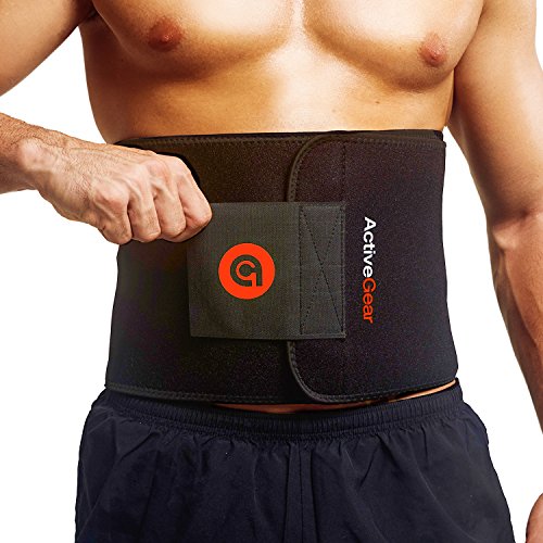 Product Cover ActiveGear Waist Trimmer Belt for Stomach and Back Lumbar Support, Large: 9