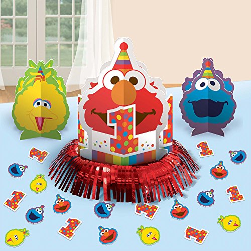 Product Cover Sesame Street 1st Birthday 'Elmo Turns One' Table Decorating Kit (23pc)