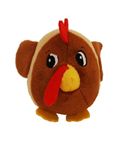 Product Cover Fattiez Round Squeaky Plush Dog Toy by Outward Hound, X-Small, Chicken
