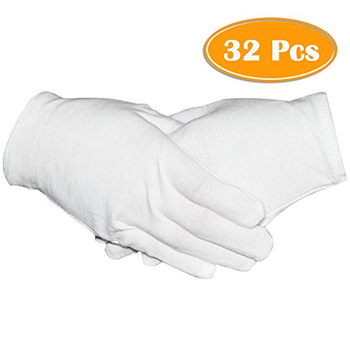 Product Cover 16 Pairs White Cotton Gloves 8