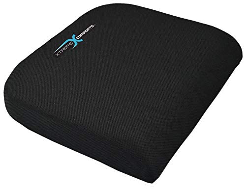 Product Cover Xtreme Comforts Large Seat Cushion with Carry Handle and Anti Slip Bottom Gives Relief from Back Pain