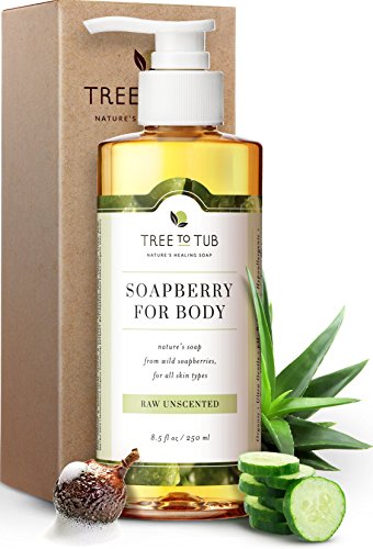 Product Cover Ultra Gentle Sensitive Skin Body Wash by Tree To Tub - pH 5.5 Balanced Fragrance Free Body Wash. Eczema Body Wash for Women and Men, with Wild Soapberries Organic Aloe Vera 8.5 oz