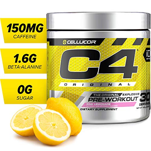 Product Cover C4 Original Pre Workout Powder Pink Lemonade | Sugar Free Preworkout Energy Supplement for Men & Women | 150mg Caffeine + Beta Alanine + Creatine | 30 Servings
