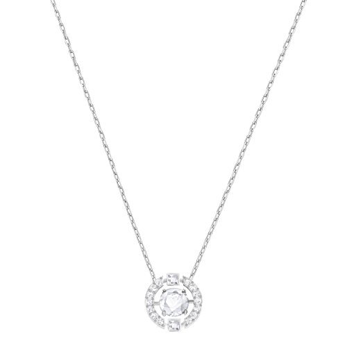 Product Cover SWAROVSKI Women's Sparkling Dance Round Necklace, White, Rhodium plated