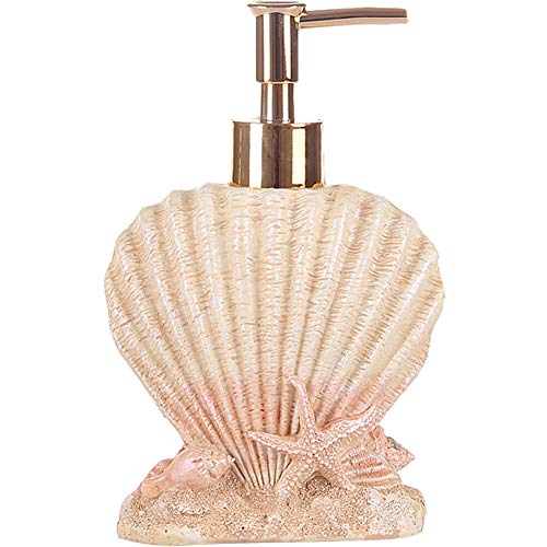 Product Cover Creative Beach Shells European Style Hand Soap Liquid Bottles Resin Shampoo Dispenser (shell)