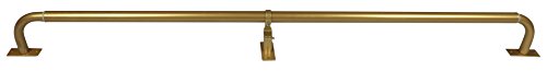 Product Cover MERIVILLE 1-Inch Diameter Wraparound Blackout Curtain Rod, 84-Inch to 120-Inch, Gold Finish