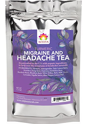 Product Cover Shifa Turmeric Headache Relief Tea: Handcrafted with Herbs, Phytonutrients and Antioxidants. (1.75oz)