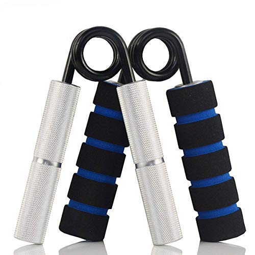 Product Cover MAXSOINS Hand Grip and Wrist Strengthener - Resistance from 50-350 lb Metal Exerciser for Hand, Forearm, and Fingers,Silver Stainless Steel,200LB